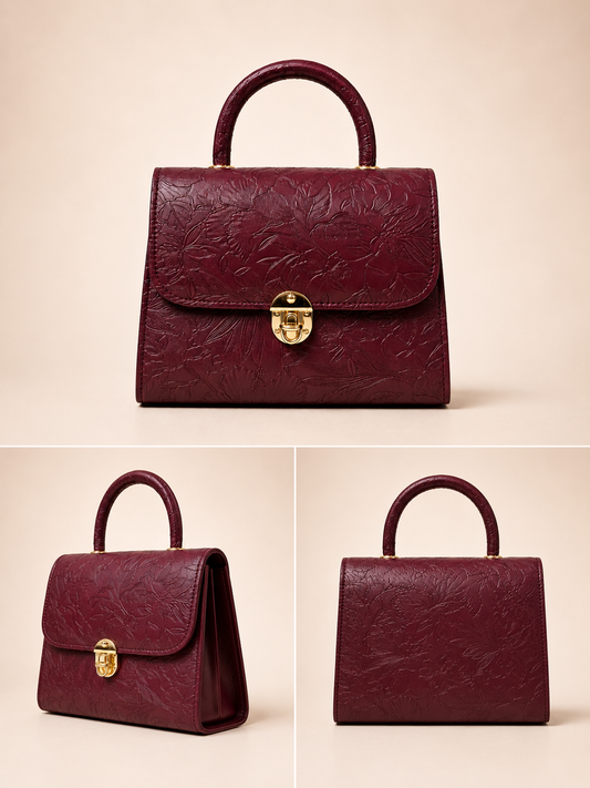 Royal Burgundy Satchel