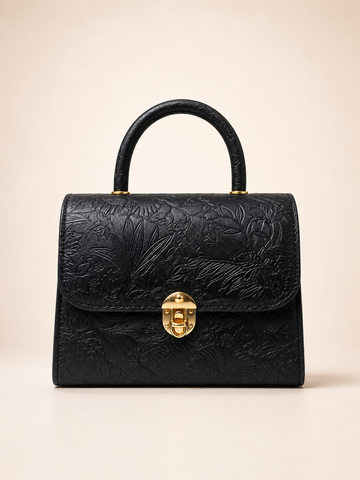 Royal Black Satchel