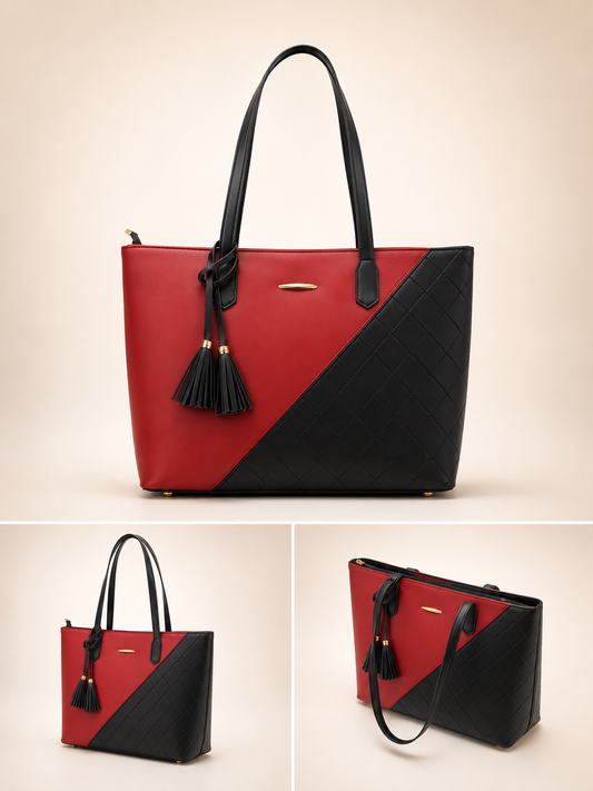 Red & Black Tote