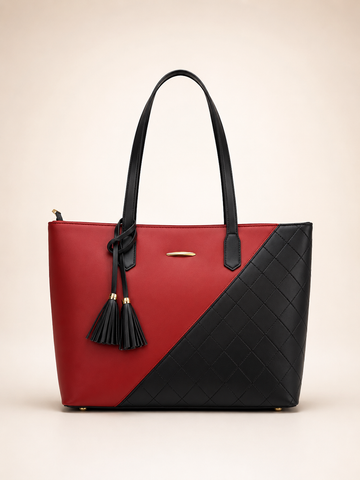 Red & Black Tote