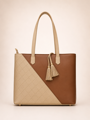 Brown & Beige Tote