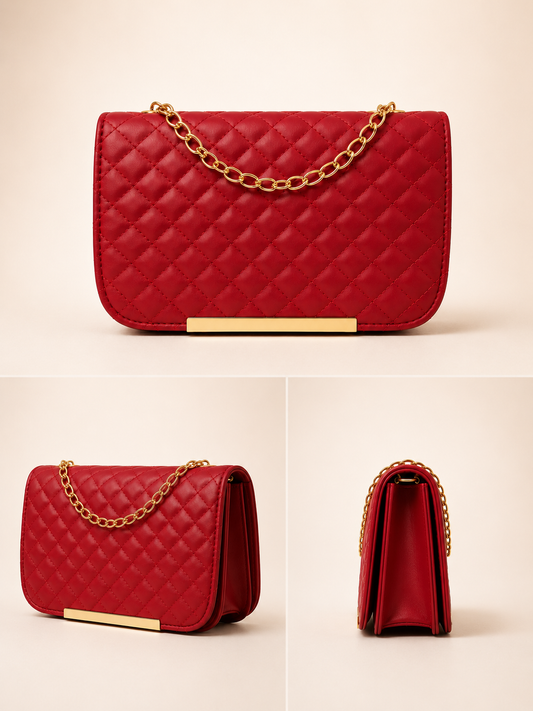 Classic Red Evening Bag