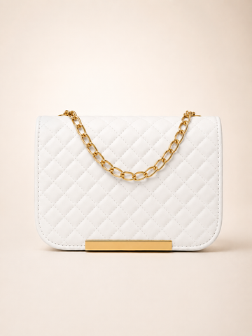 Pearl White Evening Bag