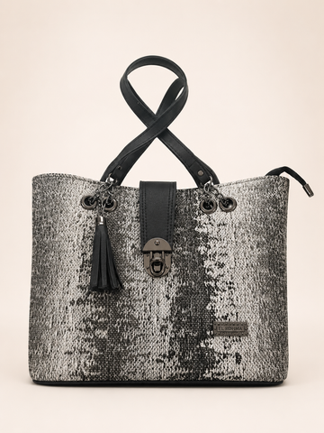 Black Jute Tote