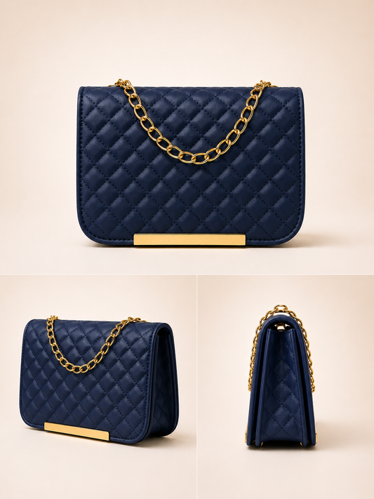 Dark Blue Evening Bag