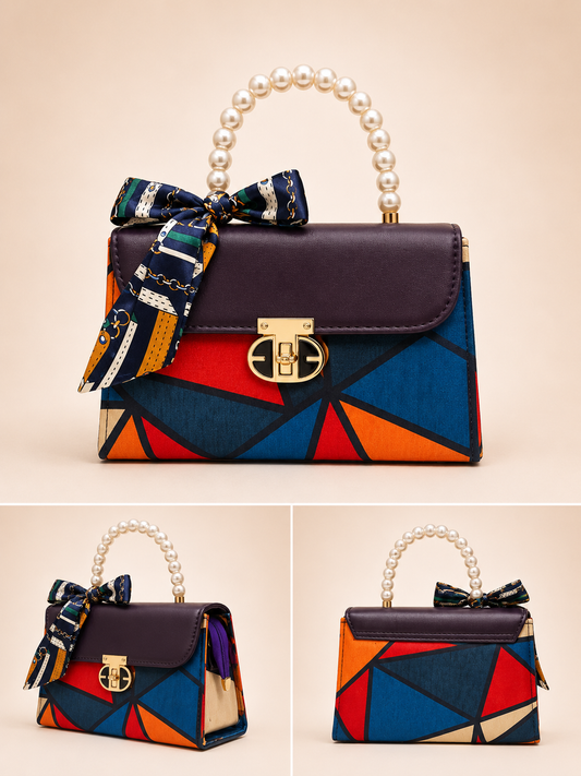 Aurora Sapphire Geometric Bag