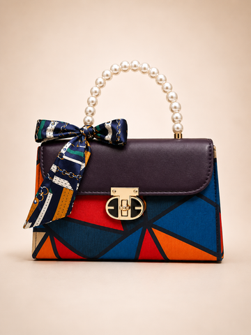 Aurora Sapphire Geometric Bag