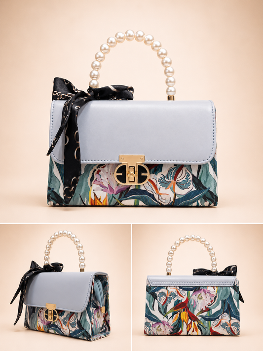 Ivory Bloom Sky Bag