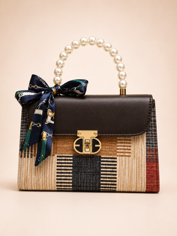 Mocha Heritage Check Bag