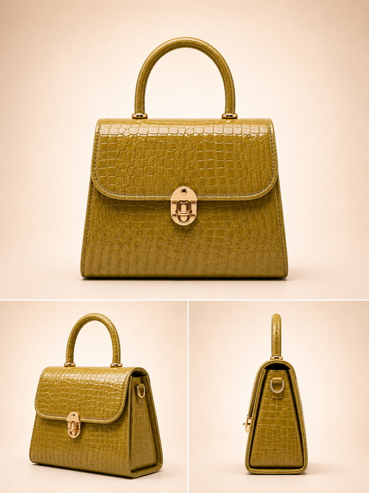 Gold Croc Bag