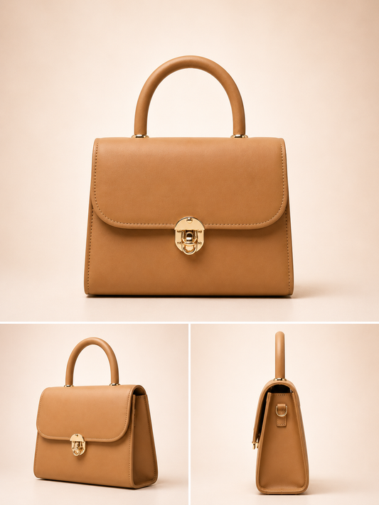 Plain Bronze Satchel